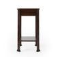 27" Dark Brown And Cherry Manufactured Wood Rectangular End Table With Drawer And Shelf