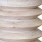 18" Brown Solid Wood Round End Table
