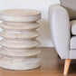18" Brown Solid Wood Round End Table