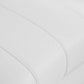 48" White Italian Leather Arm Chair