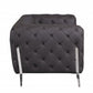 45" Brown Italian Leather Arm Chair