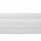89" White Italian Leather Sofa With Silver Legs