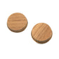 Set of Two Brown Wood Drawer Pull Knobs