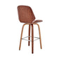 26" Brown Swivel Counter Height Bar Chair