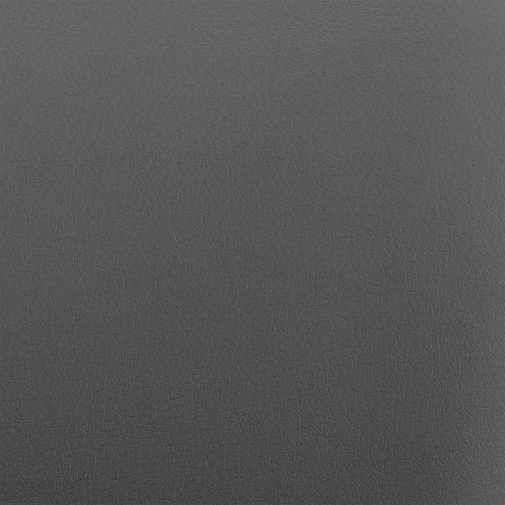 30" Gray And Black Faux Leather And Iron Bar Height Bar Chair