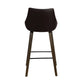 26" Brown Iron Counter Height Bar Chair