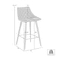 26" Brown Iron Counter Height Bar Chair