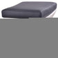26" Gray And Silver Iron Backless Counter Height Bar Chair