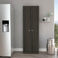 71" Dark Brown Wood Pantry Or Storage Closet