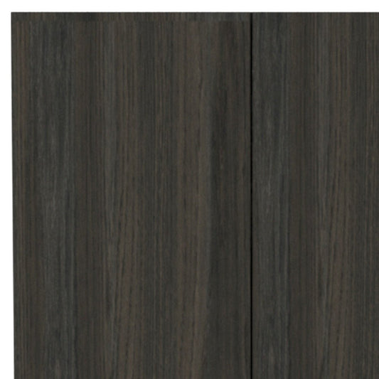 71" Dark Brown Wood Pantry Or Storage Closet