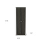 71" Dark Brown Wood Pantry Or Storage Closet