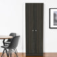 71" Dark Brown Wood Pantry Or Storage Closet
