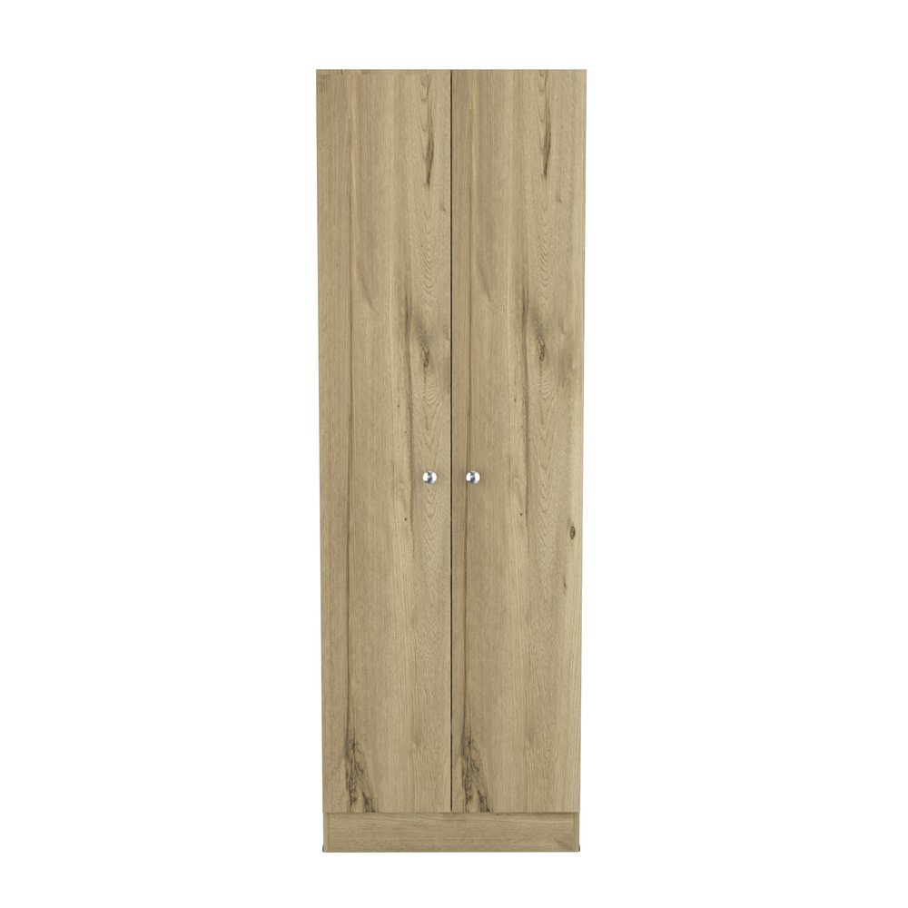 71" Oak Wood Pantry Or Storage Closet