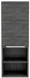 12" Gray Wood Floating Single Door Bathroom Vanity