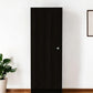 47" Black Wood Pantry Or Storage Closet