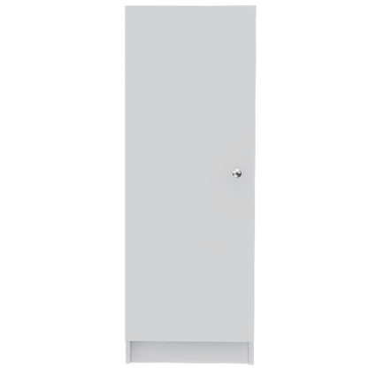47" White Wood Pantry Or Storage Closet