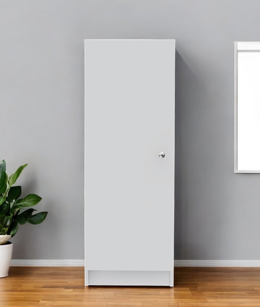 47" White Wood Pantry Or Storage Closet