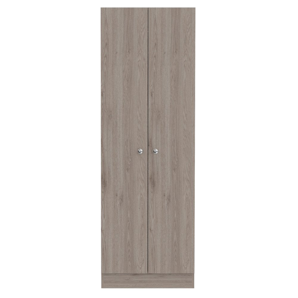 71" Light Gray Wood Pantry Or Storage Closet