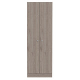 71" Light Gray Wood Two Door Pantry Or Storage Closet