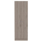 71" Light Gray Wood Two Door Pantry Or Storage Closet