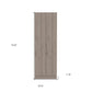 71" Light Gray Wood Two Door Pantry Or Storage Closet