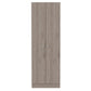 71" Light Gray Wood Two Door Pantry Or Storage Closet