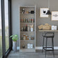 71" Light Gray Wood Pantry Or Storage Closet