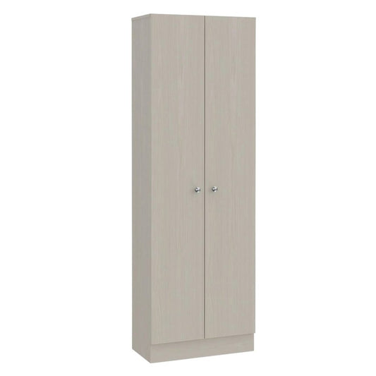 71" Light Gray Wood Pantry Or Storage Closet