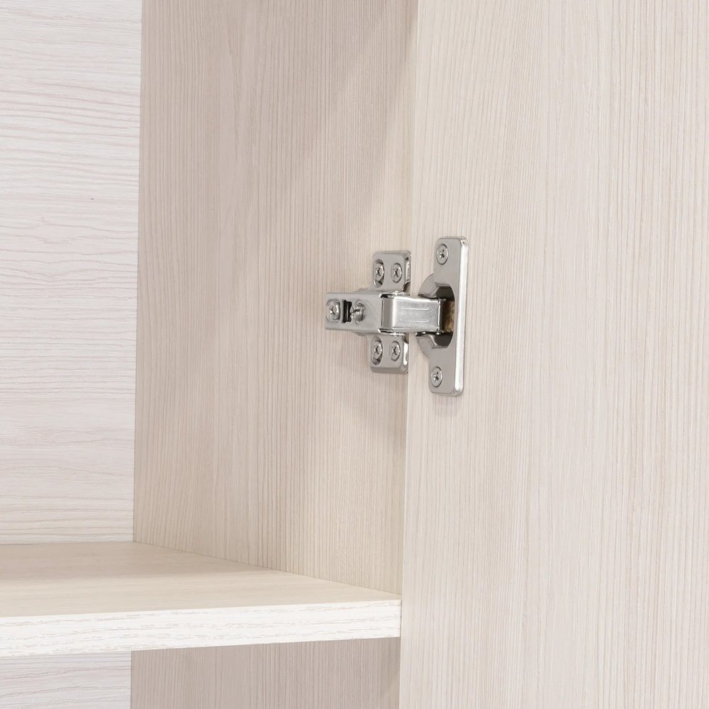 71" Light Gray Wood Pantry Or Storage Closet