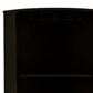 71" Black Wood Corner Bar Cabinet With Two Doors