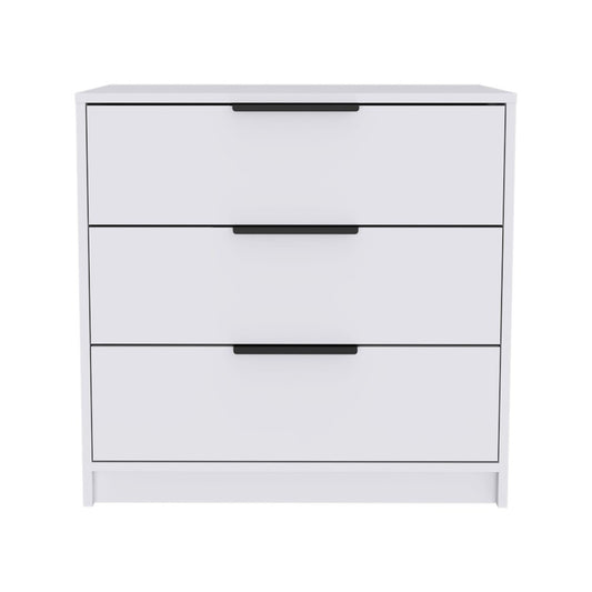 28" White Three Drawer Standard Chest