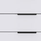 28" White Three Drawer Standard Chest