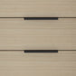 28" Brown And Black Three Drawer Dresser