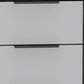 28" White And Smokey Oak Manufactured Wood Three Drawer Dresser