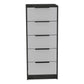 28" White And Smokey Oak Manufactured Wood Three Drawer Dresser