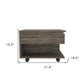 22" Dark Brown Manufactured Wood Rectangular Lift Top Coffee Table With Drawer