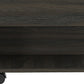 22" Carbon Espresso Manufactured Wood Rectangular Coffee Table With Drawer