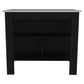 Black and Ivory 41" Kitchen Island With Storage