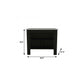 41" Ivory And Black Wood Kitchen Island With Storage