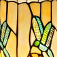 11" Beige and Green Dragonfly Stained Glass Accent Lamp