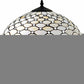 23" Dark Brown Metal Two Light Candlestick Table Lamp With White Shade