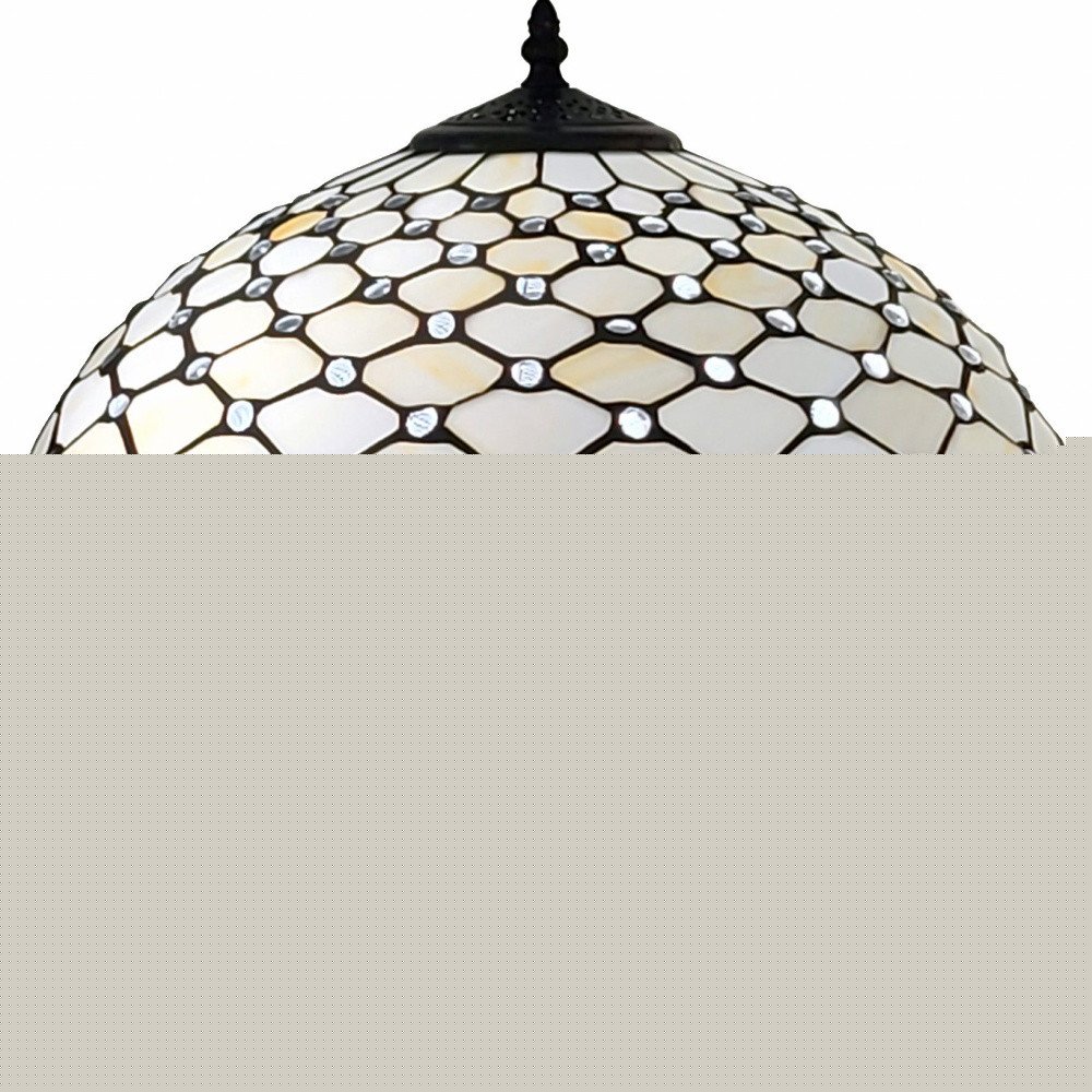 23" Dark Brown Metal Two Light Candlestick Table Lamp With White Shade