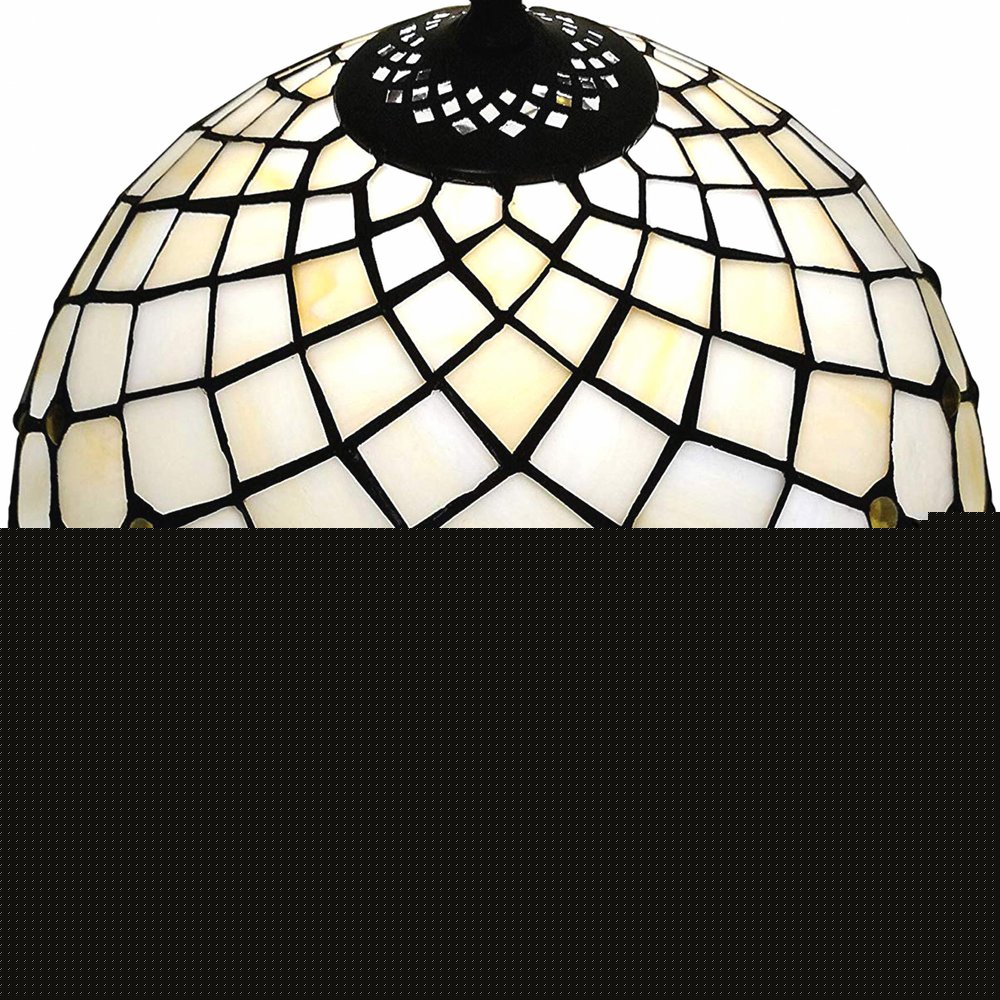 19" Dark Brown Metal Candlestick Table Lamp With White Dome Shade