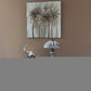 27" Dark Brown Metal Two Light Candlestick Table Lamp With Beige Shade