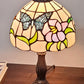 15" Dark Brown Metal Candlestick Table Lamp With Ivory Dome Shade