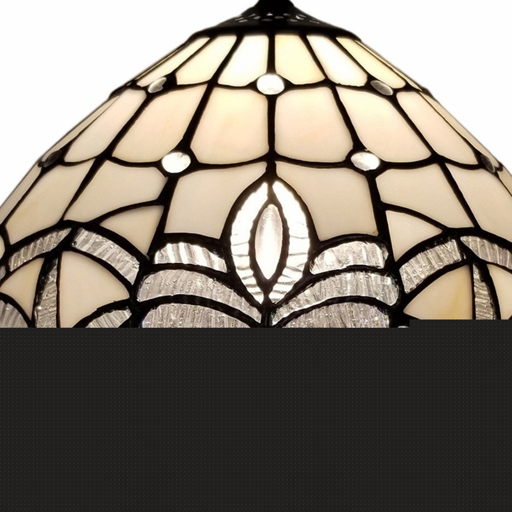 19" Dark Brown Metal Candlestick Table Lamp With White Dome Shade