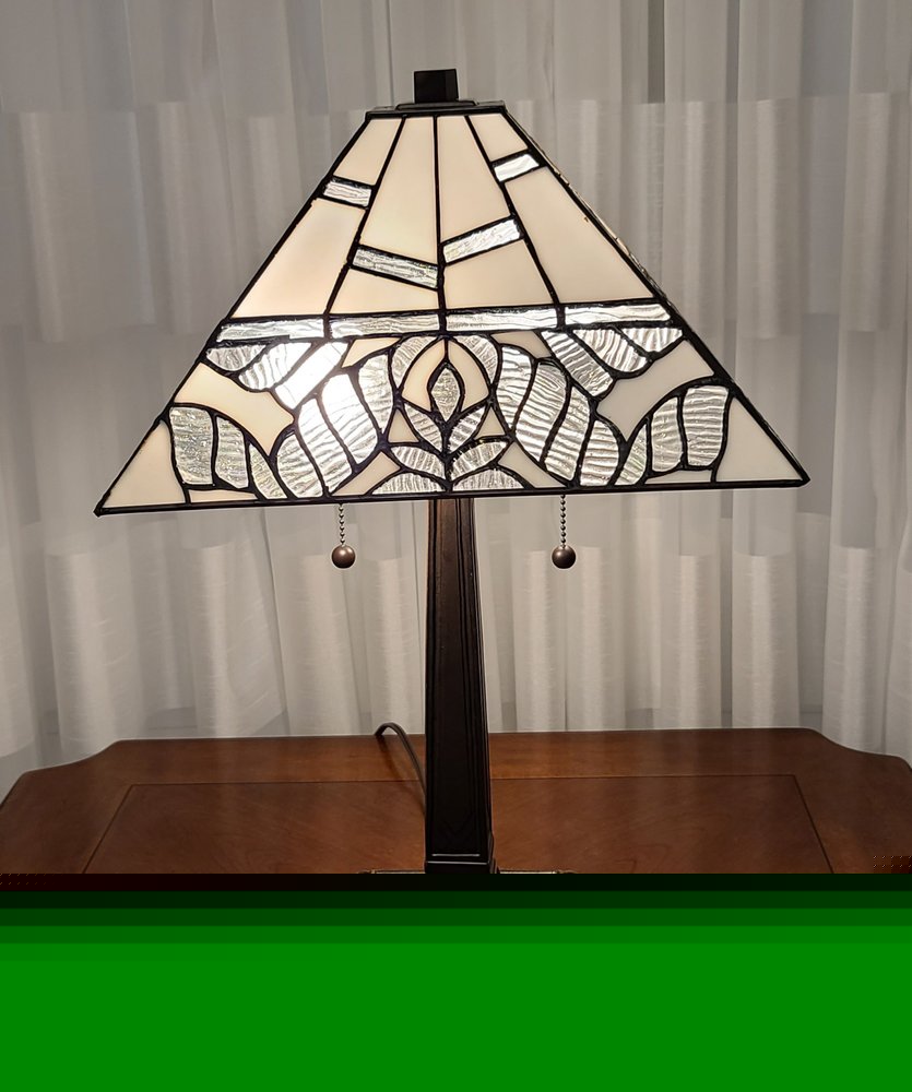 22" Dark Brown Metal Two Light Candlestick Table Lamp With White Shade