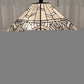 22" Dark Brown Metal Two Light Candlestick Table Lamp With White Shade