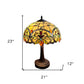 23" Dark Brown Metal Two Light Candlestick Table Lamp With White Shade