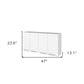 47" White Wood Wall Mounted Accent Chest With Four Doors